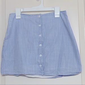 Light blue and white skirt